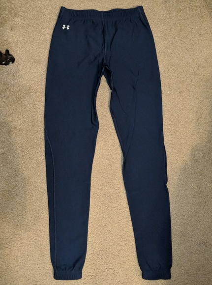 Under Armour athletic leggings - navy blue - small - cold gear / Fleece lined - Picture 7 of 11